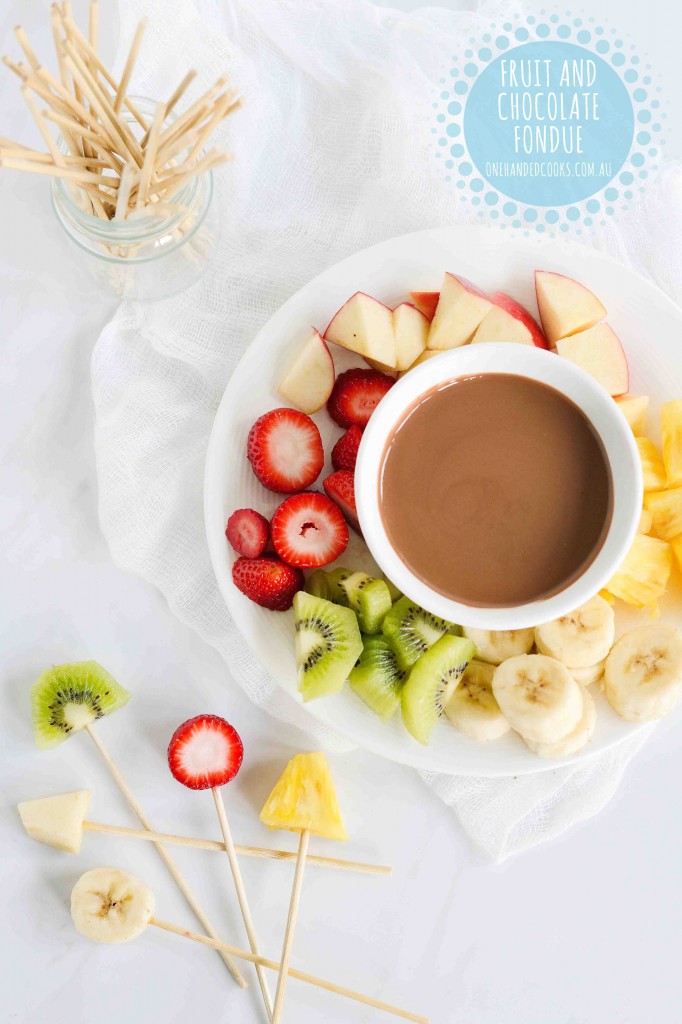 Easter Egg Chocolate Fondue One Handed Cooks