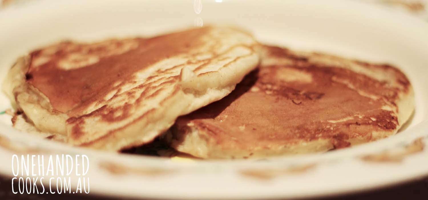 Banana Pancakes - One Handed Cooks