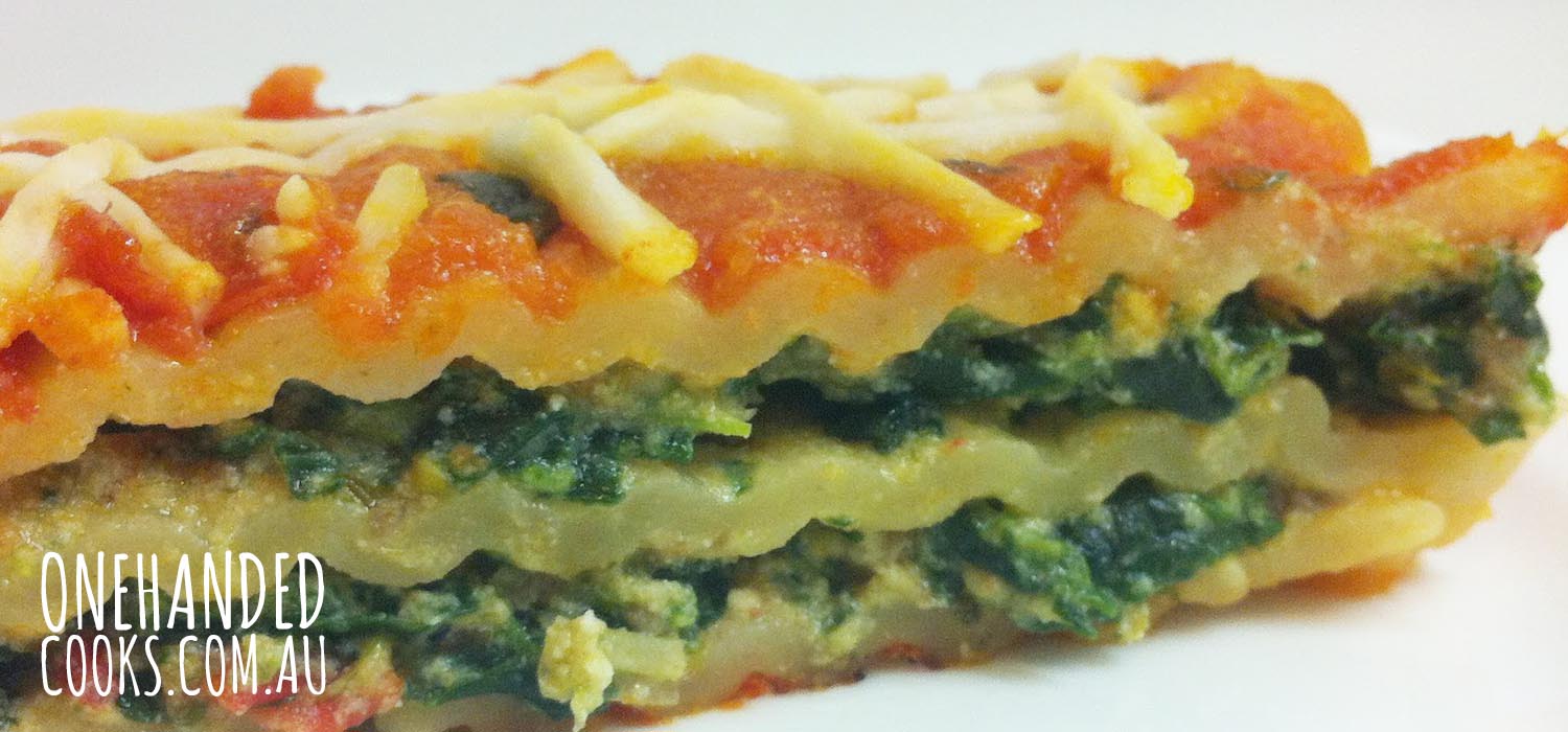 Spinach Lasagne Fingers One Handed Cooks