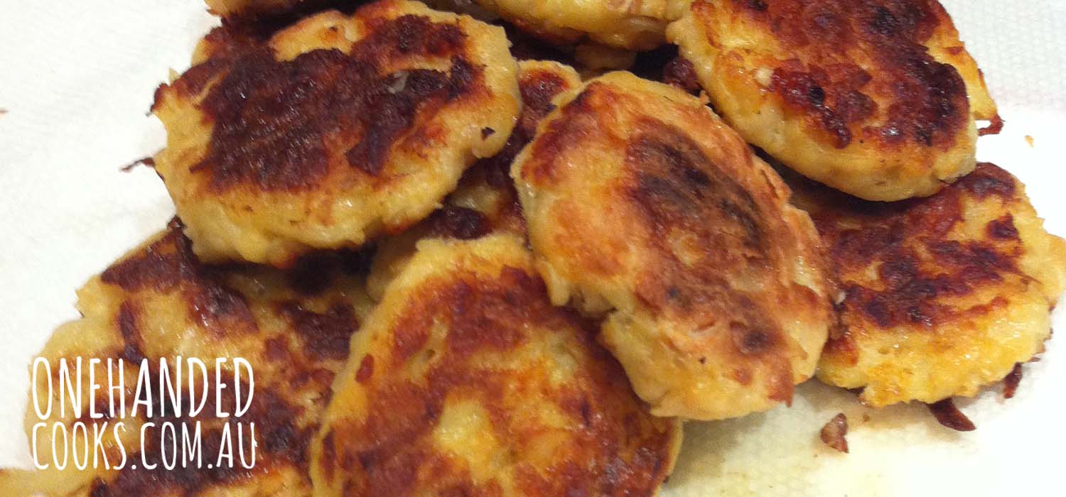 Salmon Potato Patties - One Handed Cooks