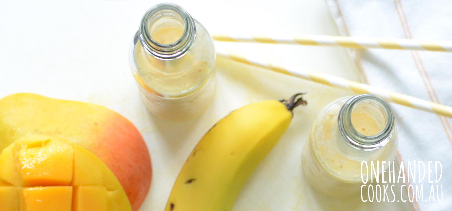 Banana Mango Smoothie - One Handed Cooks