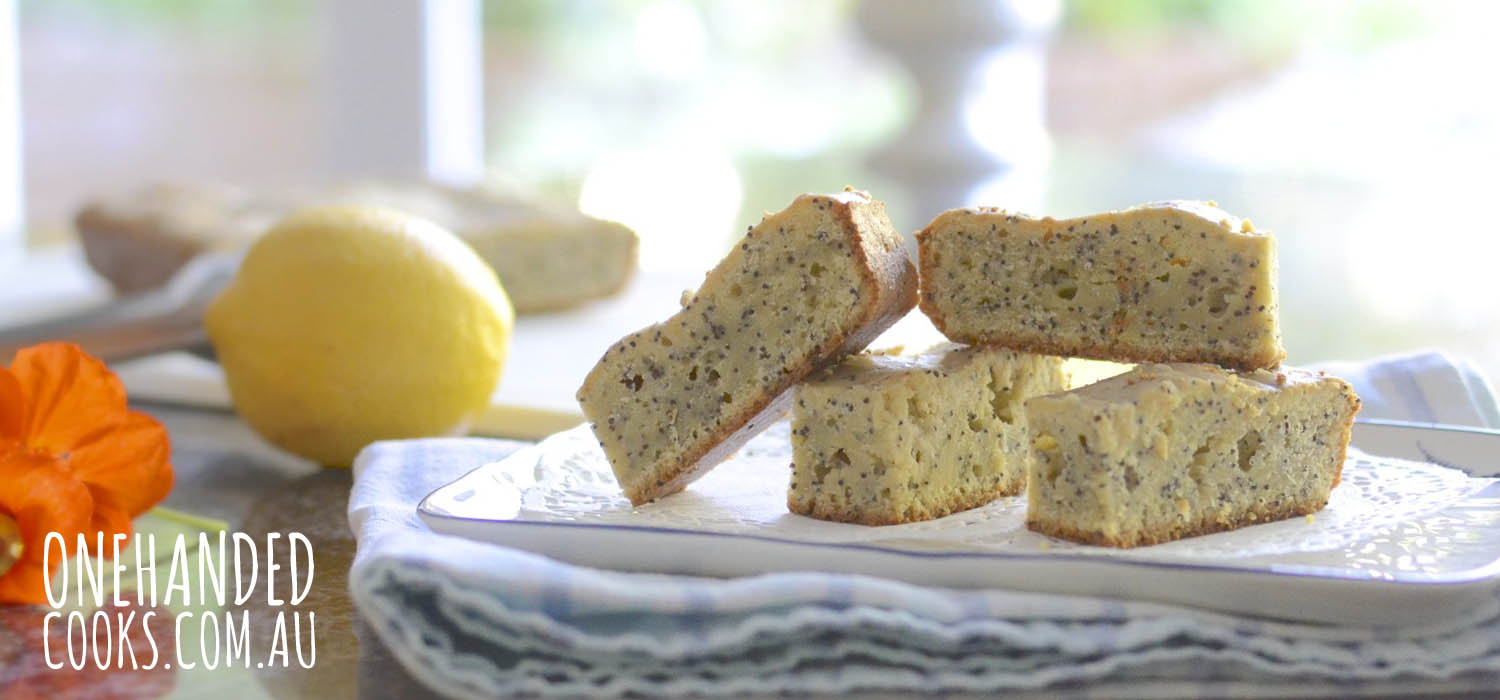 Lemon and Poppy Seed Fingers - One Handed Cooks