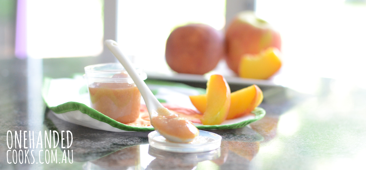 Peach and 2024 apple puree