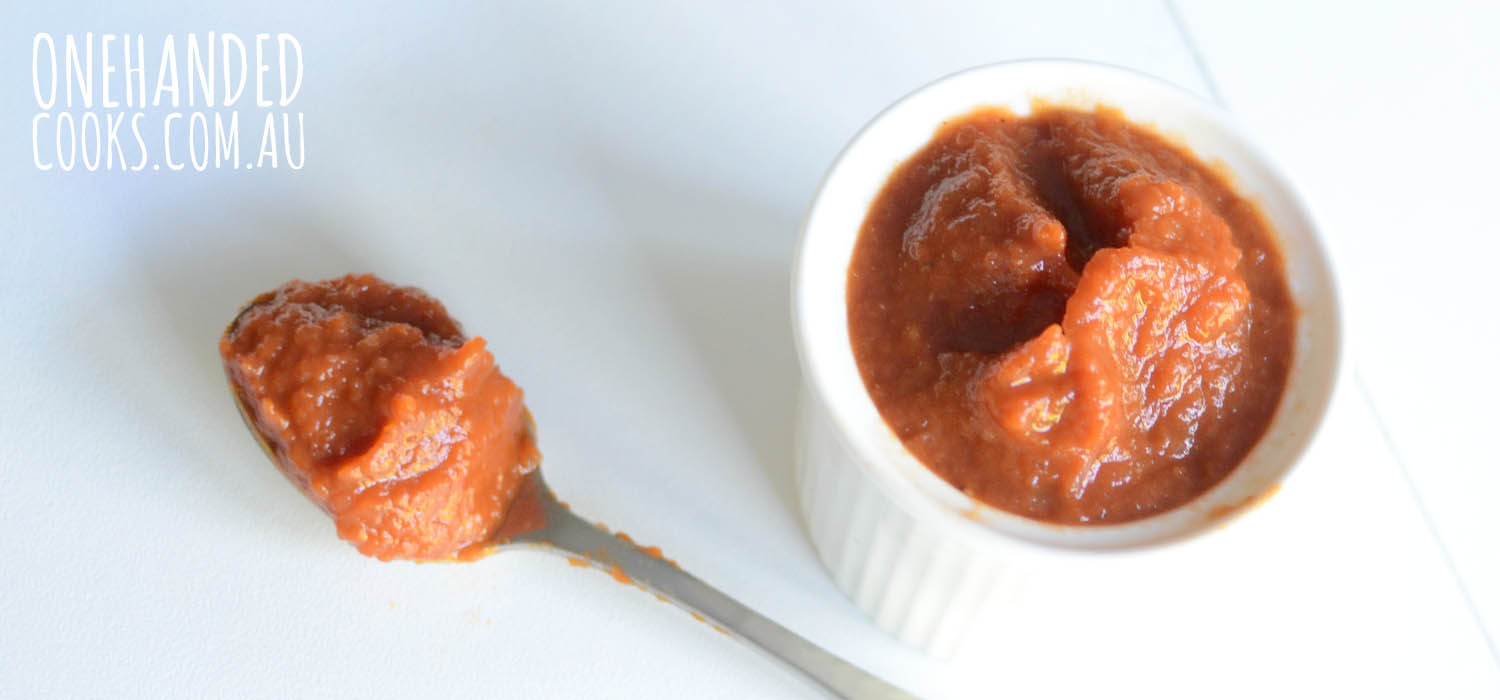 Homemade Tomato Sauce (Ketchup) - One Handed Cooks