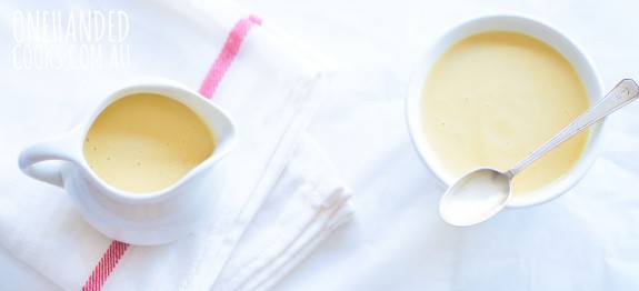 Simple Egg Custard - One Handed Cooks