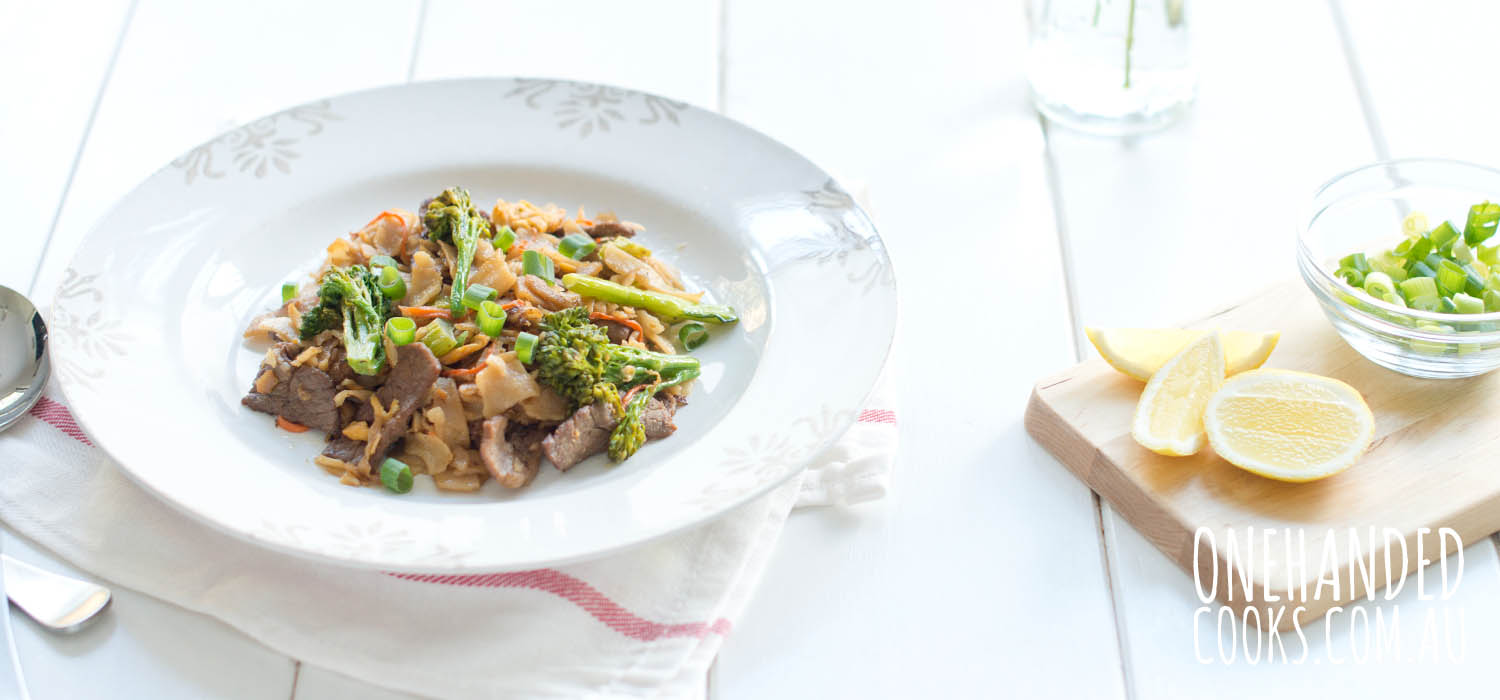 Budget Beef and Noodle Stir-Fry - One Handed Cooks