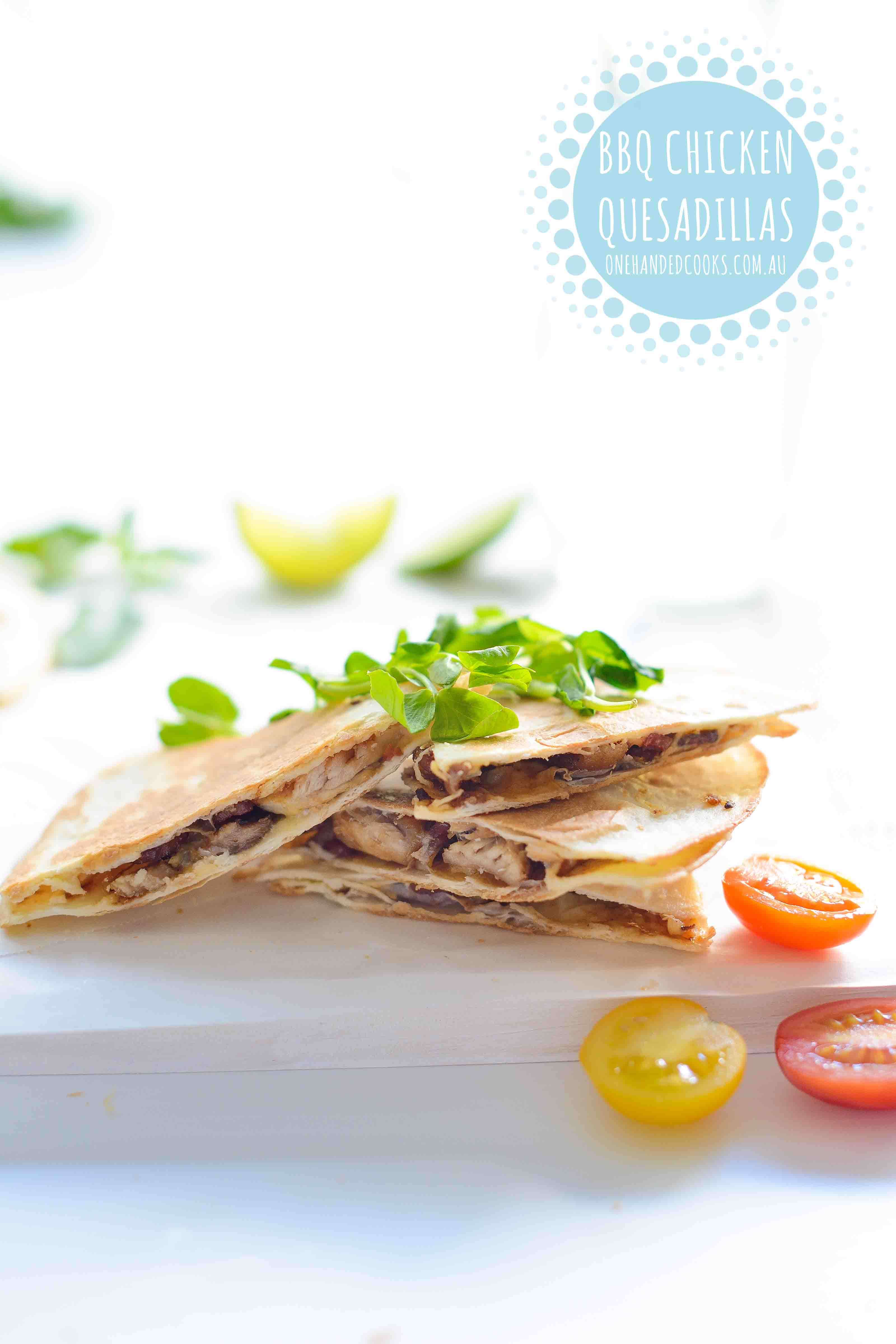 One Handed Cook chicken_quesadilla - One Handed Cooks